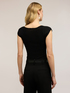 Maglia slim in lurex a coste image number 1