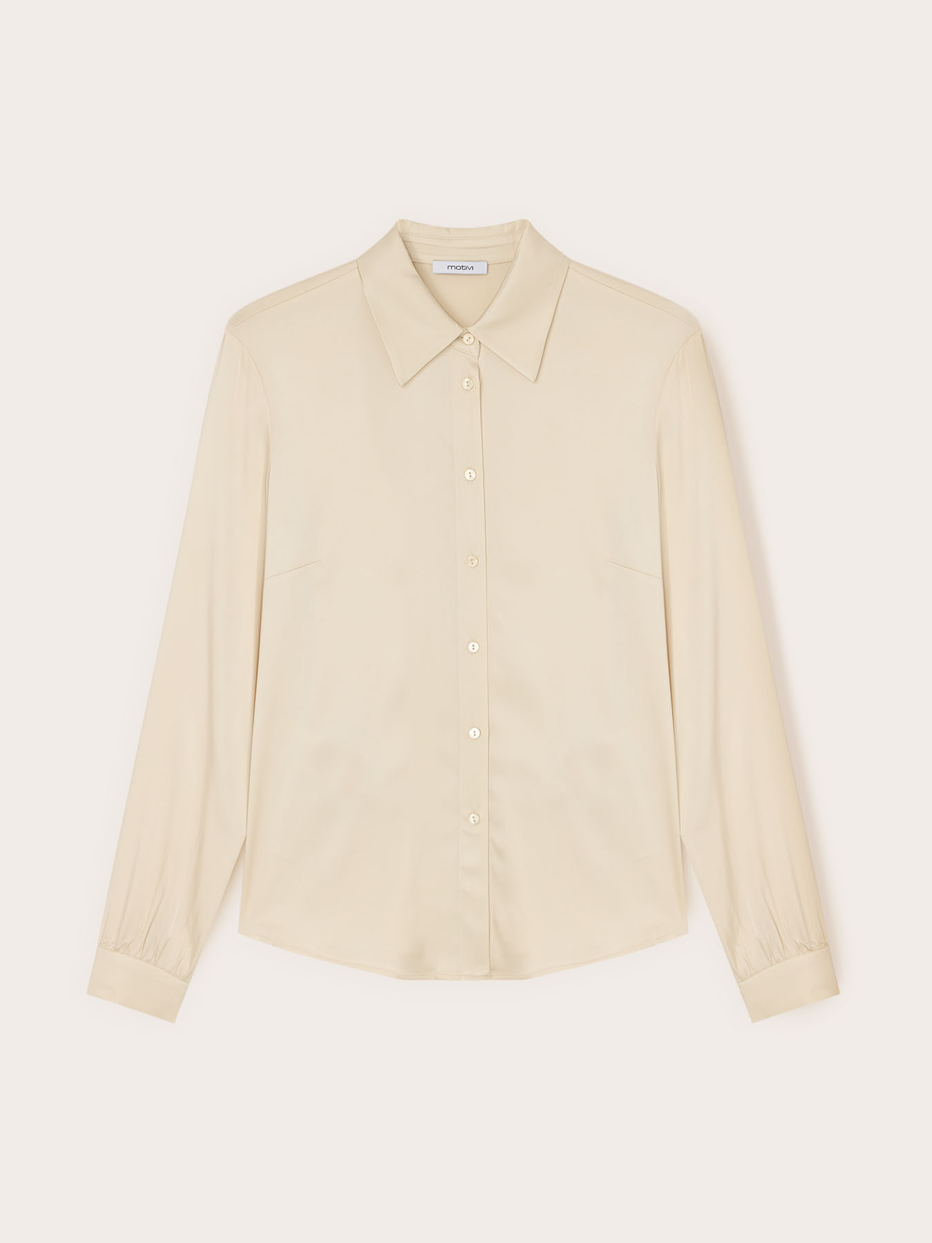 Camicia in raso di viscosa image number 4