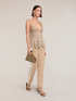Top in maglia traforata in lurex image number 3