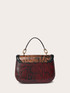 Borsa a tracolla con texture effetto rettile image number 2