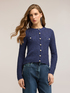 Cardigan in maglia traforata image number 0