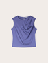 Top in raso con drappeggio asimmetrico image number 4