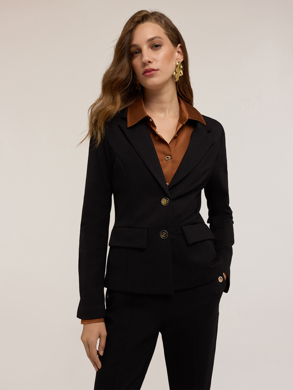 Blazer sfoderata in punto milano