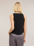 Top in georgette con scollo a V image number 1