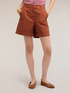 Shorts a vita alta in cotone image number 2