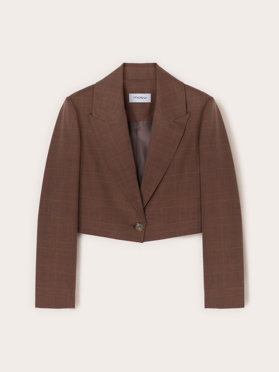 Giacca spencer fantasia check