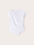 T-shirt con drappeggio laterale asimmetrico image number 4