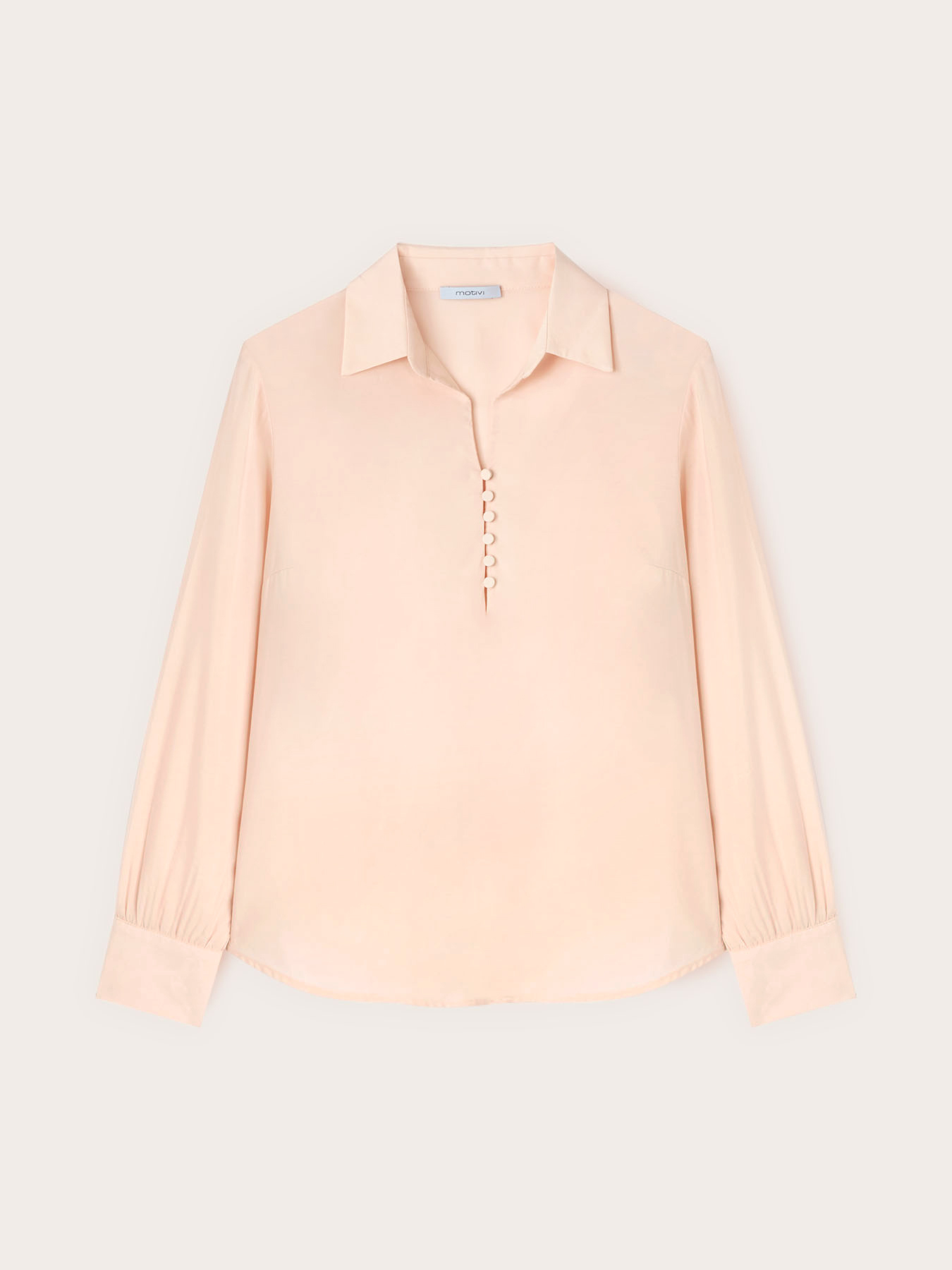 Blusa in raso con colletto image number 3
