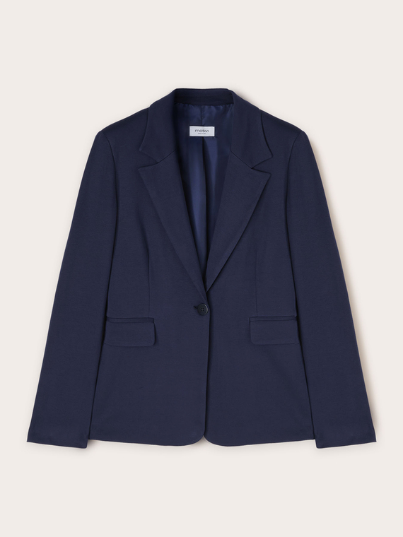 Giacca blazer monopetto in punto milano