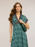 Vestito lungo in raso fantasia cashmere image number 3