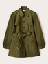 Trench in misto cotone con cintura image number 4