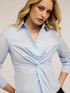 Camicia in popeline con nodo image number 0