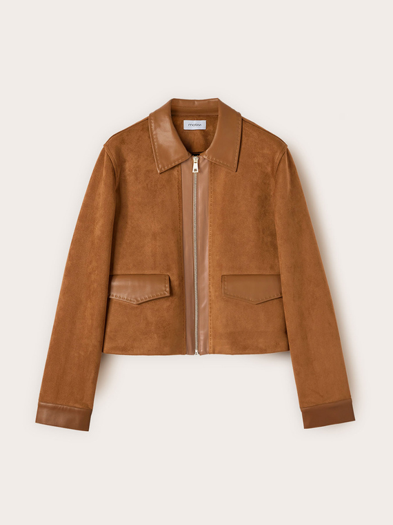 Giubbotto corto con zip e tasche
