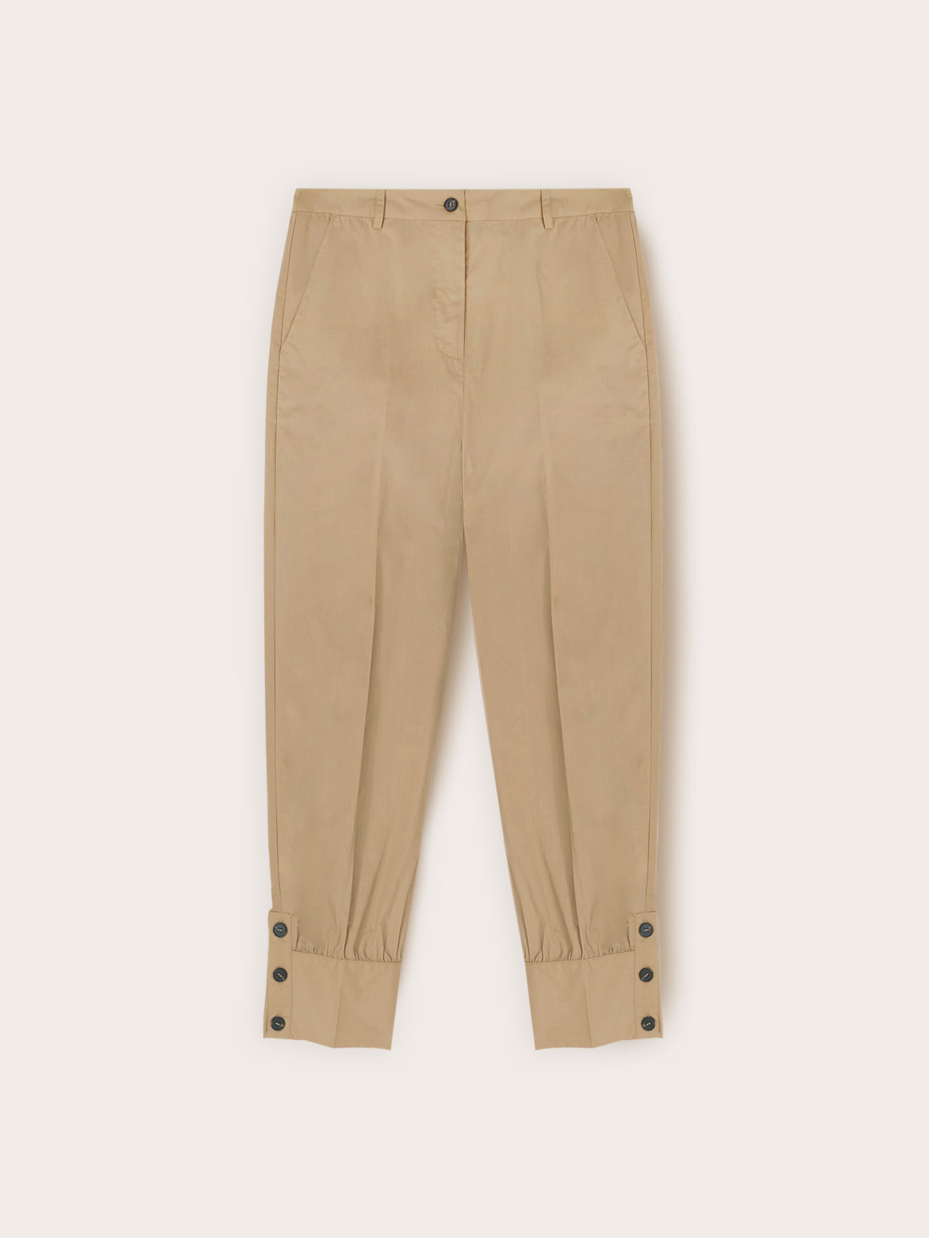 Pantaloni con polso in popeline image number 4