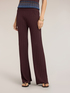 Pantaloni palazzo pliss&eacute; in maglia di viscosa lurex image number 2