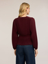 Blusa pliss&eacute; in georgette con scollo a V image number 1