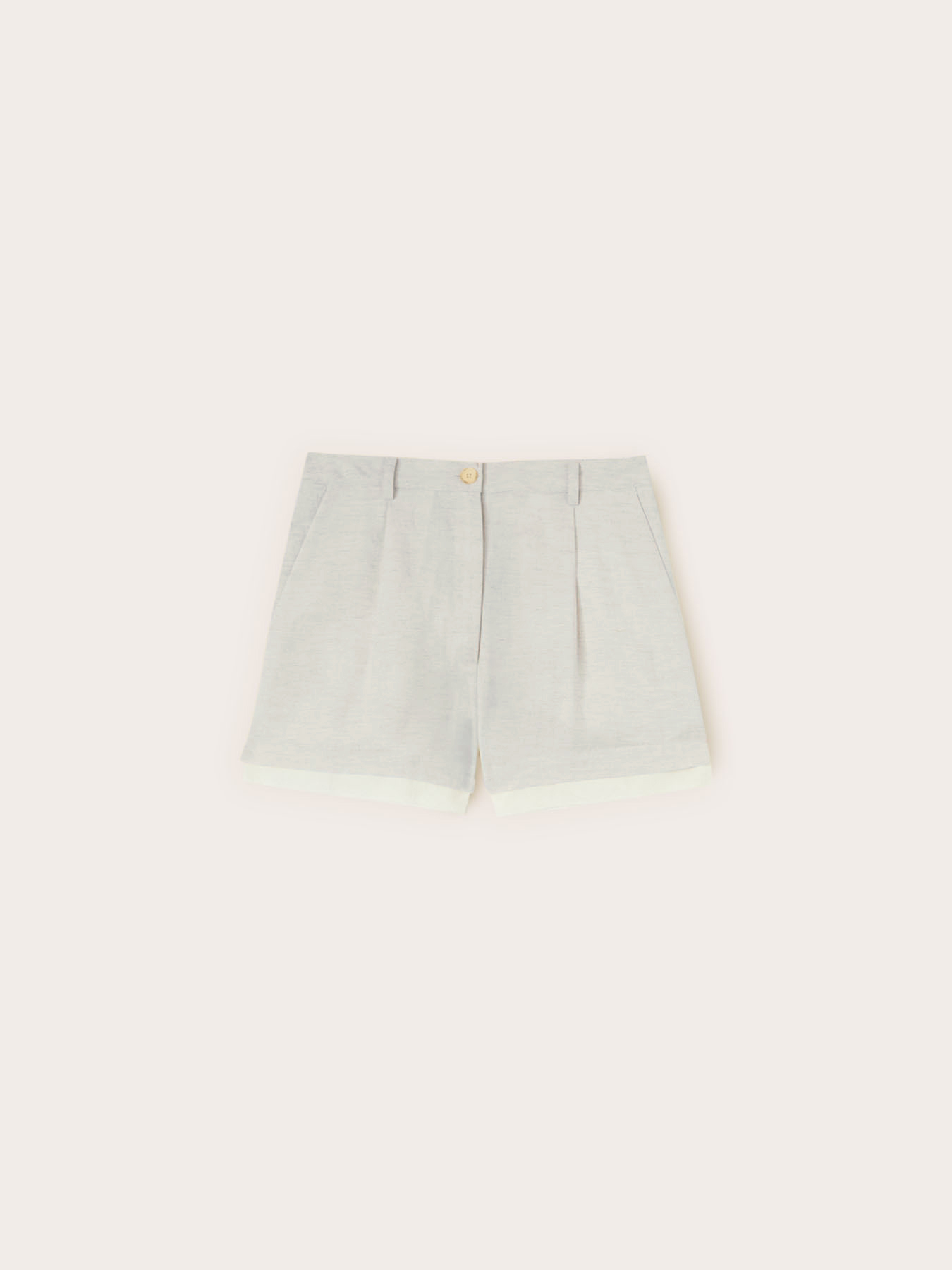 Pantaloni cropped in misto lino image number 3