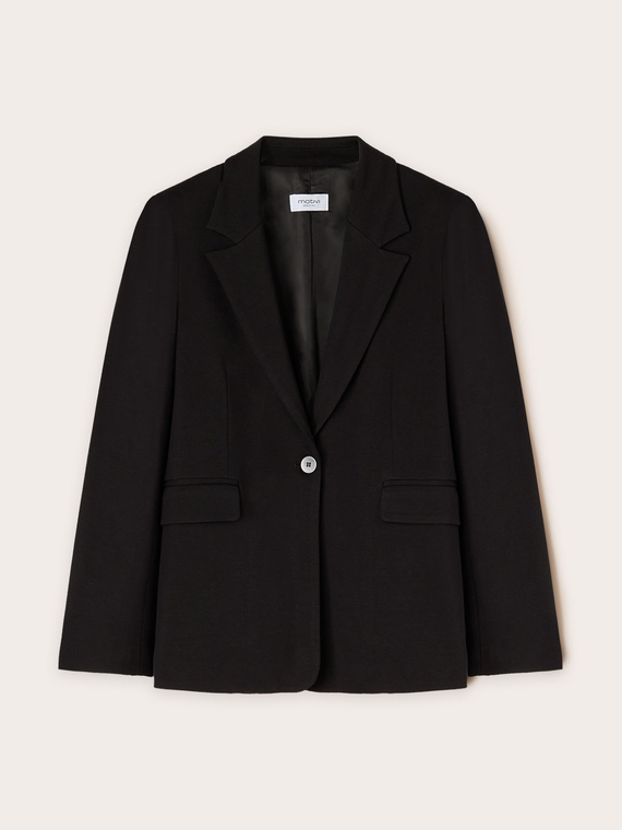 Giacca blazer monopetto in punto milano