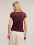 T-shirt con drappeggio laterale asimmetrico image number 1