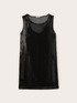 Vestito corto in rete con paillettes image number 4