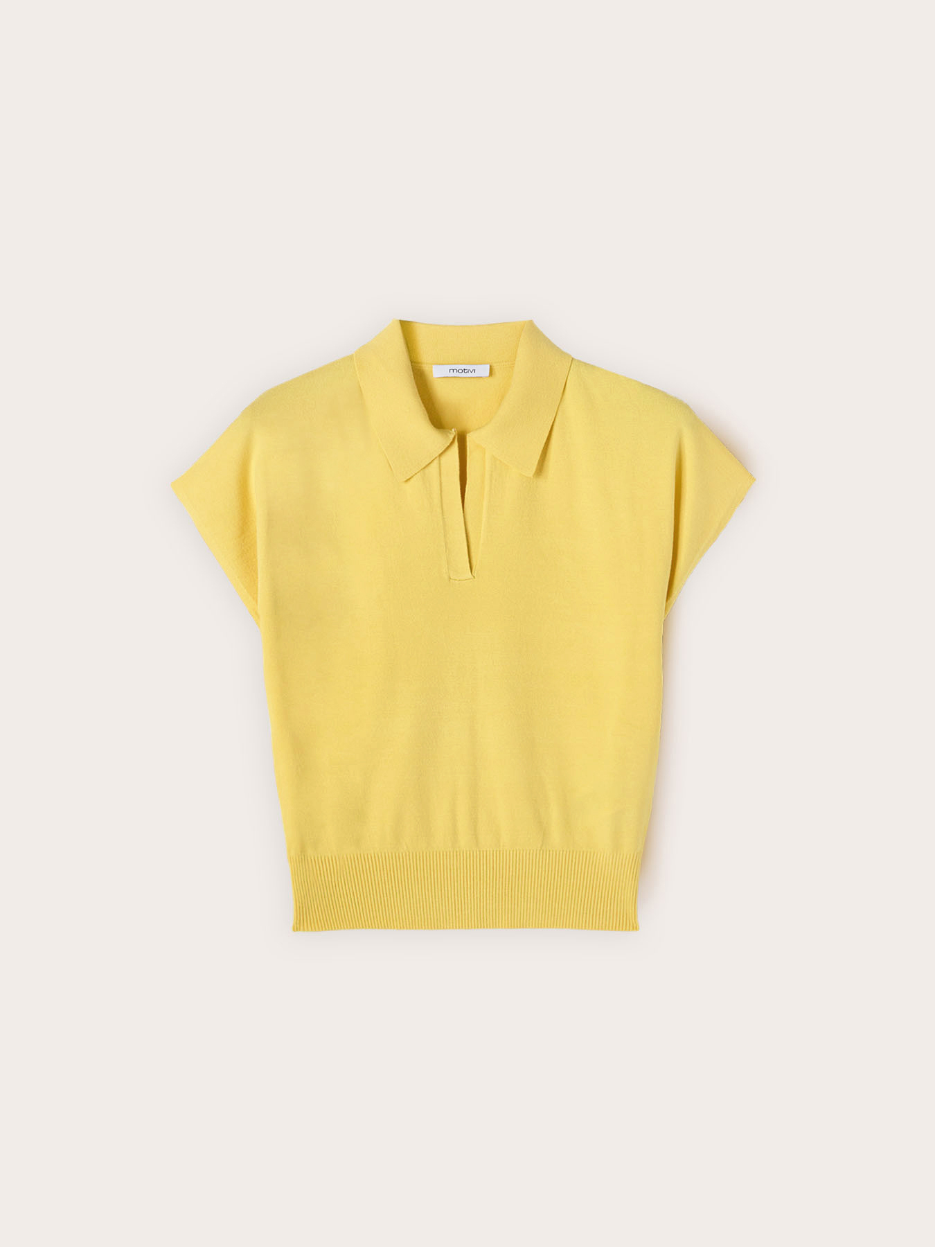 Polo in maglia misto viscosa image number 4