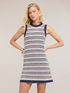 Vestito linea ad A in maglia crochet image number 0