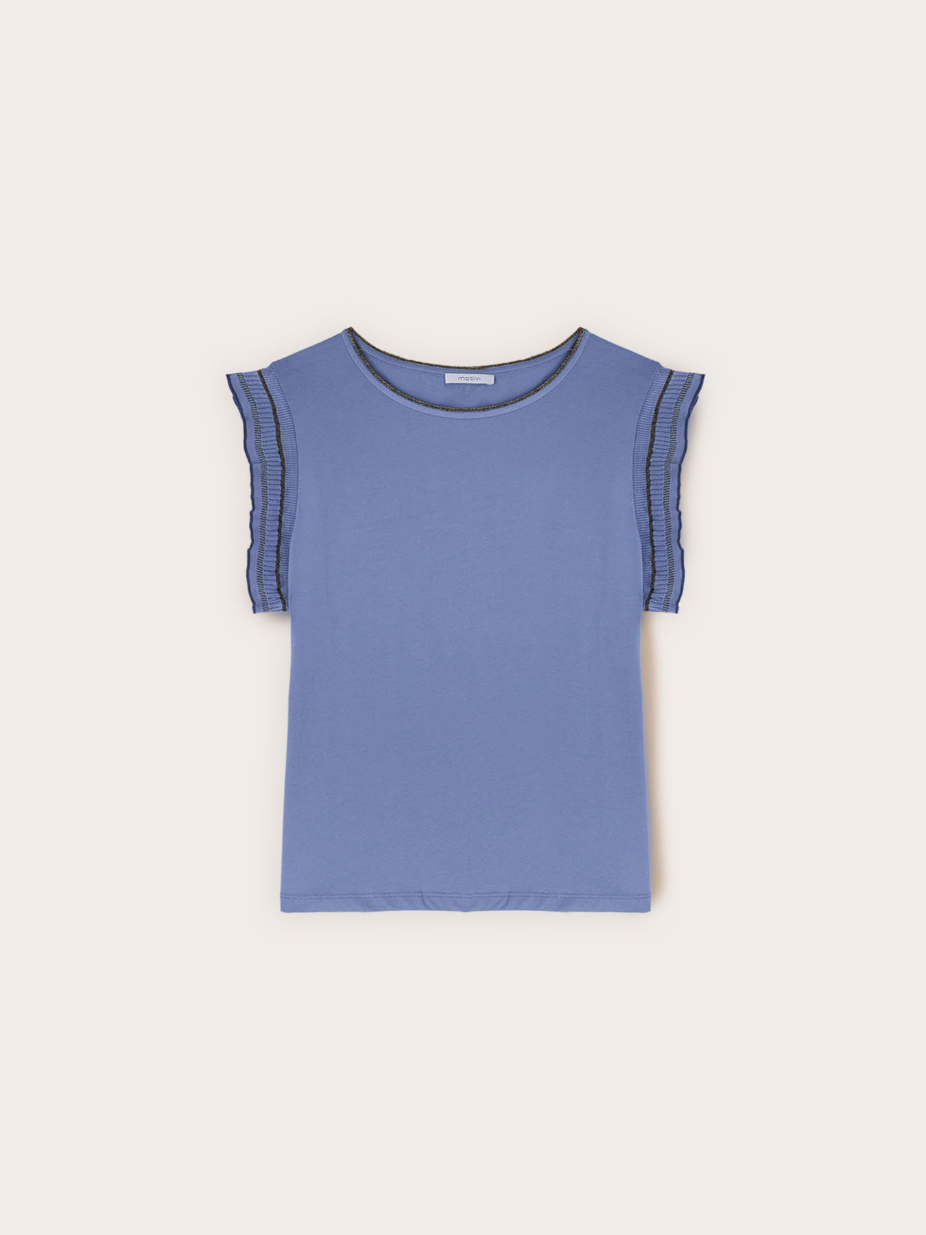 T-shirt con maniche a volant image number 4