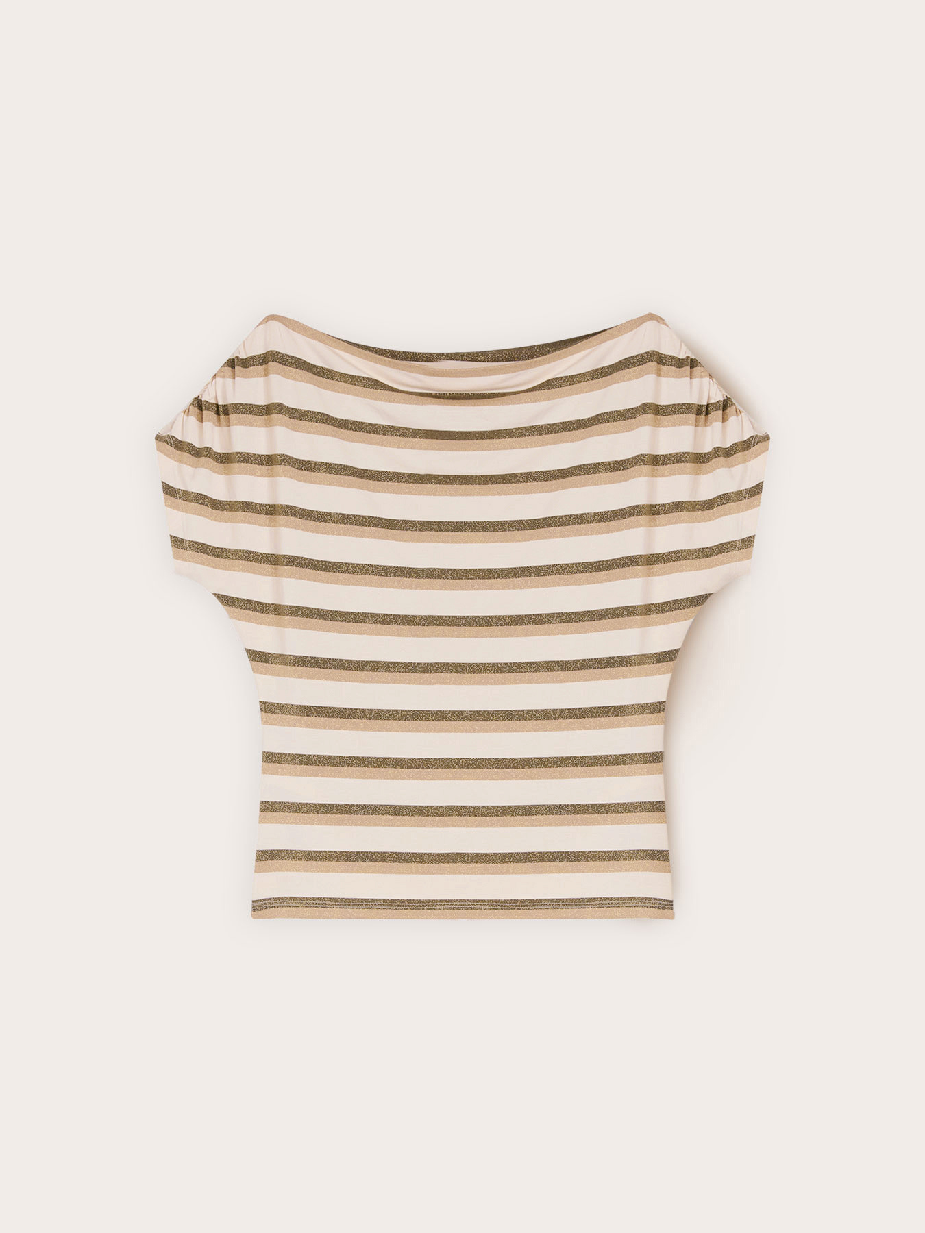T-shirt a righe lurex image number 4
