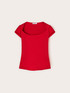 T-shirt con scollo a barchetta image number 4