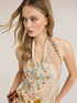 Top asimmetrico con stampa floreale image number 2