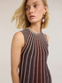 Vestito linea ad A in maglia pliss&eacute; image number 3