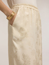 Pantaloni palazzo in raso jacquard image number 3