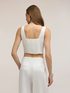 Top bustier in misto lino lyocell image number 1