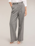 Pantaloni palazzo in misto lino a righe image number 2