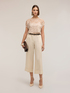 Blusa corta in pizzo image number 2