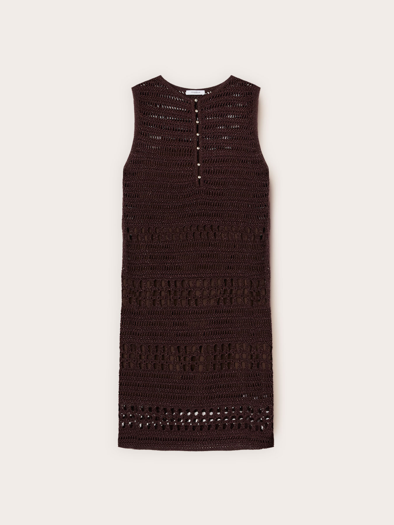 Vestito tubino in maglia crochet image number 4