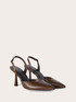 D&eacute;collet&eacute; slingback effetto pitone image number 2