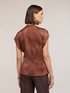 Blusa kimono in raso jacquard image number 1