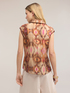 Camicia in tela di lyocell con stampa ikat image number 1