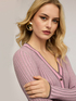 Cardigan in maglia a coste misto lurex image number 3