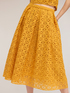 Gonna a pieghe in pizzo macram&eacute; image number 3