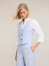 Gilet sartoriale in lino image number 0