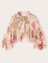 Blusa in chiffon misto seta con stampa image number 4