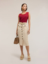 Top in jersey con bordo in maglia image number 0