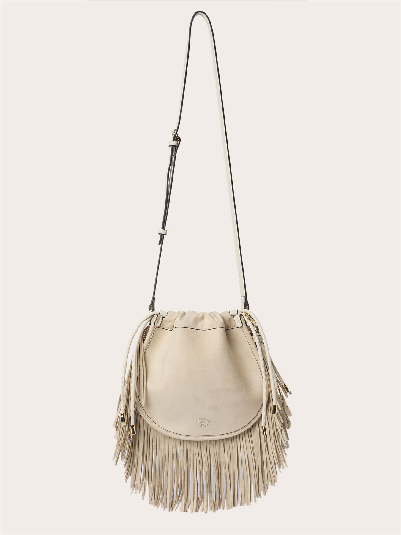 Borsa a tracolla con frange image number 1