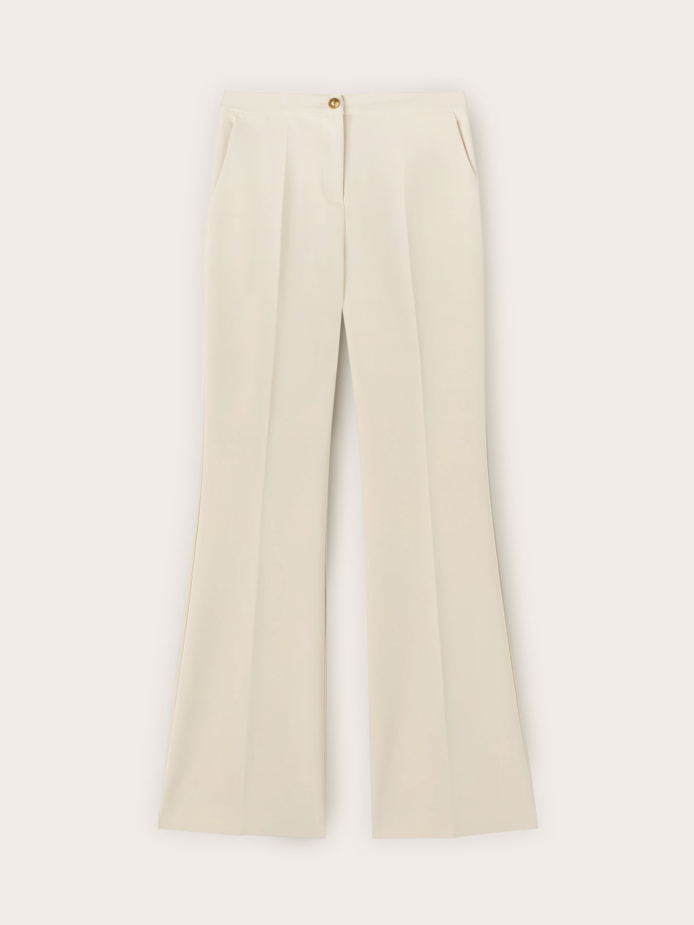 Pantaloni flare in tessuto armaturato image number 4