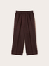 Pantaloni cropped in misto lino image number 4