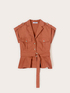 Camicia in popeline con tasche image number 4