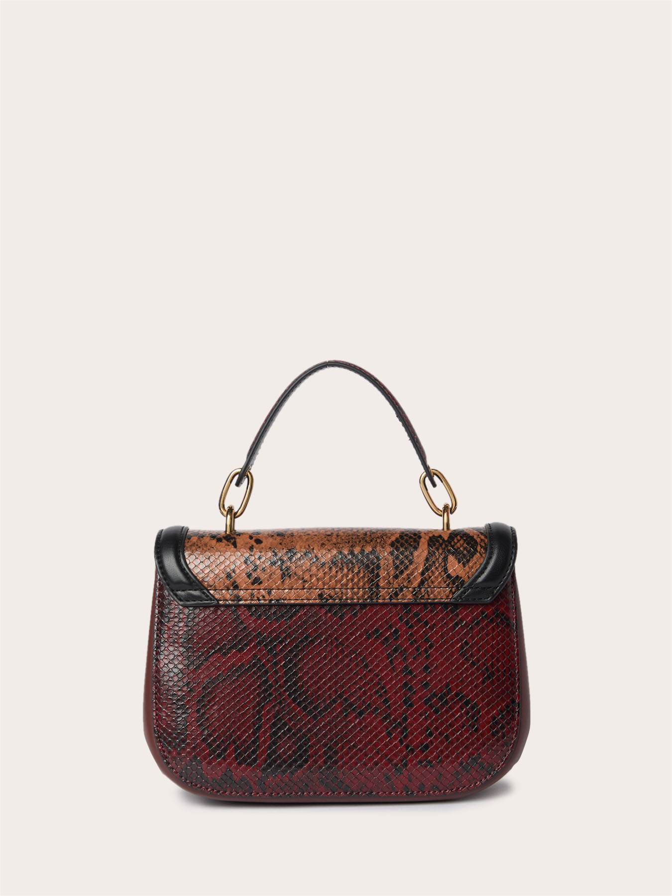 Borsa a tracolla con texture effetto rettile image number 2