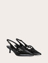 D&eacute;collet&eacute; slingback con listini e tacco kitten image number 2